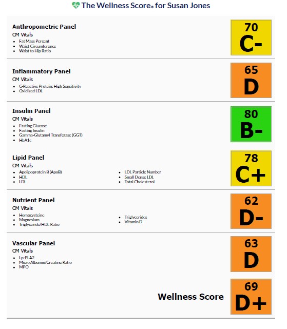 wellness score example 2